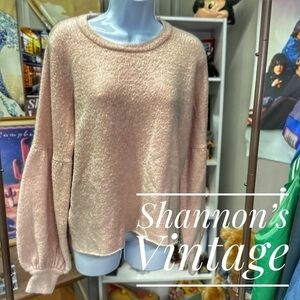 Stone Row sz medium big sleeve crewneck sweater A23